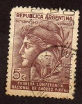 Stamps : America : Argentina :  1a. Conferencia Nac. de Ahorro Postal