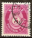 Stamps : Europe : Norway :  "cuerno postal y la corona".