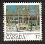 Stamps Canada -  Tom Thomso 1877-1917 Pintor