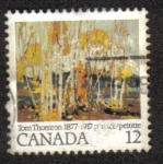 Stamps : America : Canada :  Tom Thomso 1877-1917 Pintor