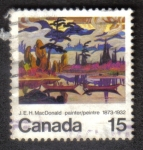 Stamps : America : Canada :  J.E.H. MacDonald 1873-1932 Pintor