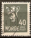 Stamps Norway -  León tipo II.