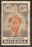 Stamps Africa - Nigeria -  CABEZA   OLOKUN   EN   BRONCE