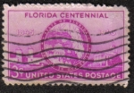 Stamps : America : United_States :  Florida Centennial 1845-1945