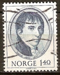 Stamps Norway -  Centenario del nacimiento de Jacob Aall (industrial). 