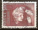 Stamps : Europe : Norway :  250a Aniv de Escuelas Primarias.