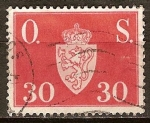 Stamps : Europe : Norway :  Offentlig Sak-Sin marca de agua.