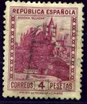 Stamps Spain -  Personajes y monumentos. Alcazar Segovia
