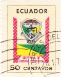 Stamps : America : Ecuador :  escudo-provincia de Zamora Chinchipe