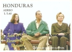 Stamps Honduras -  HURACAN   MITCH.   VISITA   DE   HILLARY   CLINTON