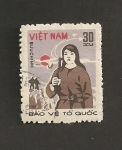 Stamps Vietnam -  Defensa nacional