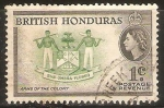 Stamps America - Belize -  ESCUDO   DE   ARMAS   DE   LA   COLONIA