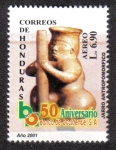 Sellos del Mundo : America : Honduras : 50 Aniversario Banco de Occidente S.A.
