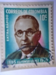 Stamps Colombia -  Alfonso López Pumarejo  (1885-1959)
