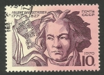 Stamps : Europe : Russia :  Beethoven