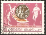 Stamps United Arab Emirates -  JUEGOS  OLÌMPICOS  MEXICO  1968.   D,  HENERY  CAMPEÒN  EN  CARRERA  DE  OBSTÀCULOS               