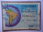 Stamps Colombia -  Declaración de Bogotá - 16/VIII/1966
