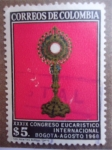 Stamps Colombia -  XXXIX Congreso Eucarístico Internacional,Bogotá Agosto 1968 - Santisimo 