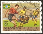 Stamps United Arab Emirates -  CAMPEONATO   MUNDIAL   DE  FUTBOL   BRAZIL  1950 
