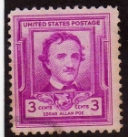 Stamps United States -  Edgar A.  Poe