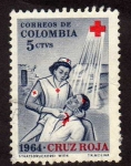 Stamps : America : Colombia :  Cruz roja