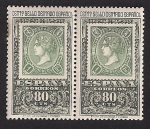 Stamps : Europe : Spain :  Centenario primer sello dentado
