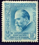 Stamps Spain -  40 Aniversario de la Asociacion de la Prensa. Miguel Moya
