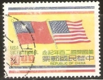 Stamps China -  BANDERA   DE   CHINA   Y   ESTADOS   UNIDOS