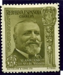 Stamps Spain -  40 Aniversario de la Asociacion de la Prensa. Jose Francos Rodriguez