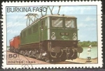Stamps Burkina Faso -  LOCOMOTORA   ELÈCTRICA   TÈNDER   105-30      