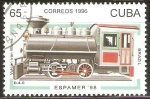 Stamps Cuba -  VULCAN  IRON  WORKS  0-4-0  BRAZIL