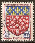 Stamps : Europe : France :  Escudo de armas "Amiens" .