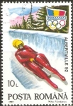 Stamps Romania -  JUEGOS  OLÌMPICOS  DE  INVIERNO  EN  ALBERTVILLE.  LUGE  DE  DOS  MANOS.