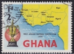 Stamps Ghana -  Copa y mapa