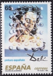 Stamps Spain -  Obras de Salvador Dali
