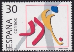 Stamps Spain -  Deportes Olimpicos de Plata - Hockey