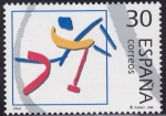 Stamps Spain -  Deportes Olimpicos de Plata - Polo