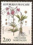 Stamps : Europe : France :  Flores de la montaña: Martagon (Lilium montanum).