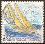 Stamps : Europe : France :  "Carteros en todo el mundo".