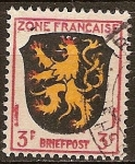 Sellos de Europa - Francia -  Briefpost O ZONA FRANCAISE (Emitido bajo la ocupación francesa.) 