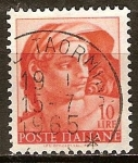 Stamps Italy -  Obras de Miguel Ángel Buonarotti (pintor).