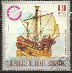 Stamps Equatorial Guinea -  CARRACA  FLAMENCA  1450