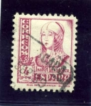 Stamps Spain -  Cifras, Cid e Isabel. Isabel