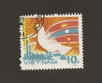Stamps Vietnam -  Amistad con Camboya y Laos