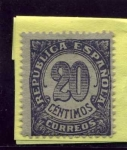 Stamps Spain -  Cifras