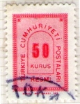Stamps : Asia : Turkey :  7 Cifra