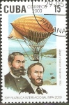 Stamps Cuba -  WIPA  2000.  HENRI  GIFFART  1852.
