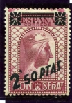 Stamps Spain -  Montserrat. Habilitado de 1931 con nuevo valor
