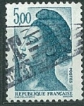Stamps France -  La Libertad - 5