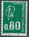 Sellos de Europa - Francia -  Marianne tipo Bequet - 0,8 verde